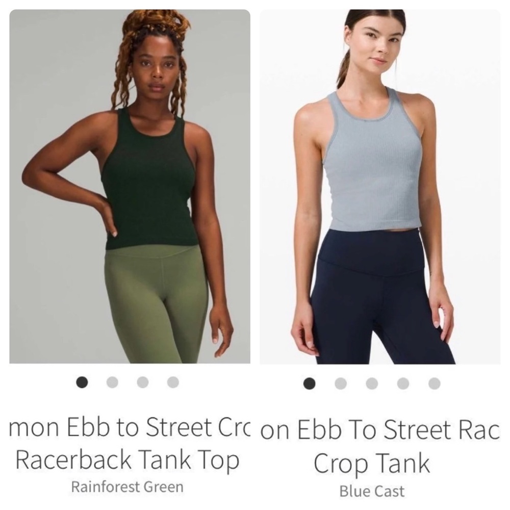 BUNDLE TWO Ebb To Street Crop Tanks Size 12
